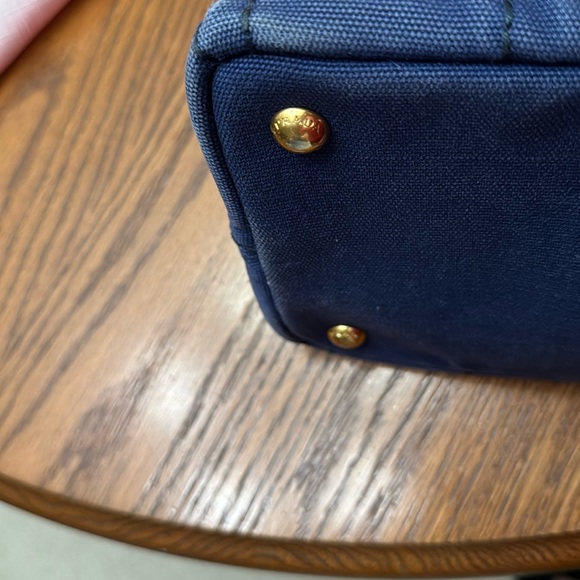 This is a blue denim Prada canapa tote! - Picture 5 of 16